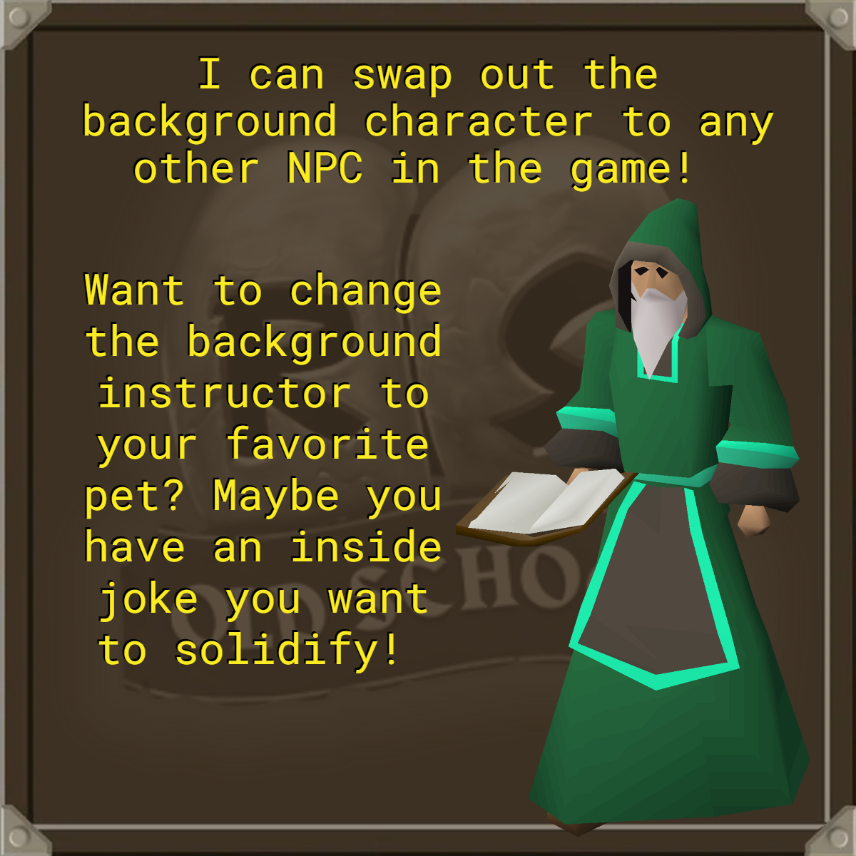 Modify an OSRS Order - Custom Background Option