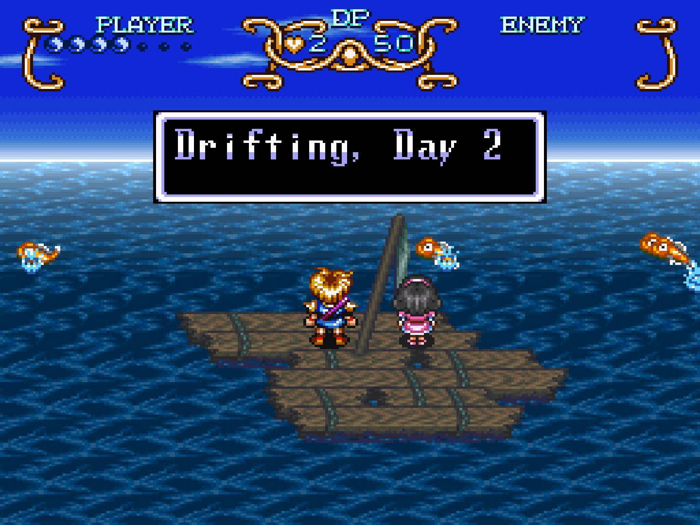 Illusion of Gaia - Raft Scene